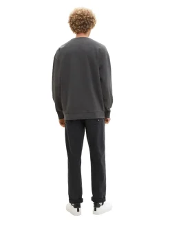 Tom Tailor Denim Pullover & Sweatshirts*Relaxed Sweatshirt Washed Black