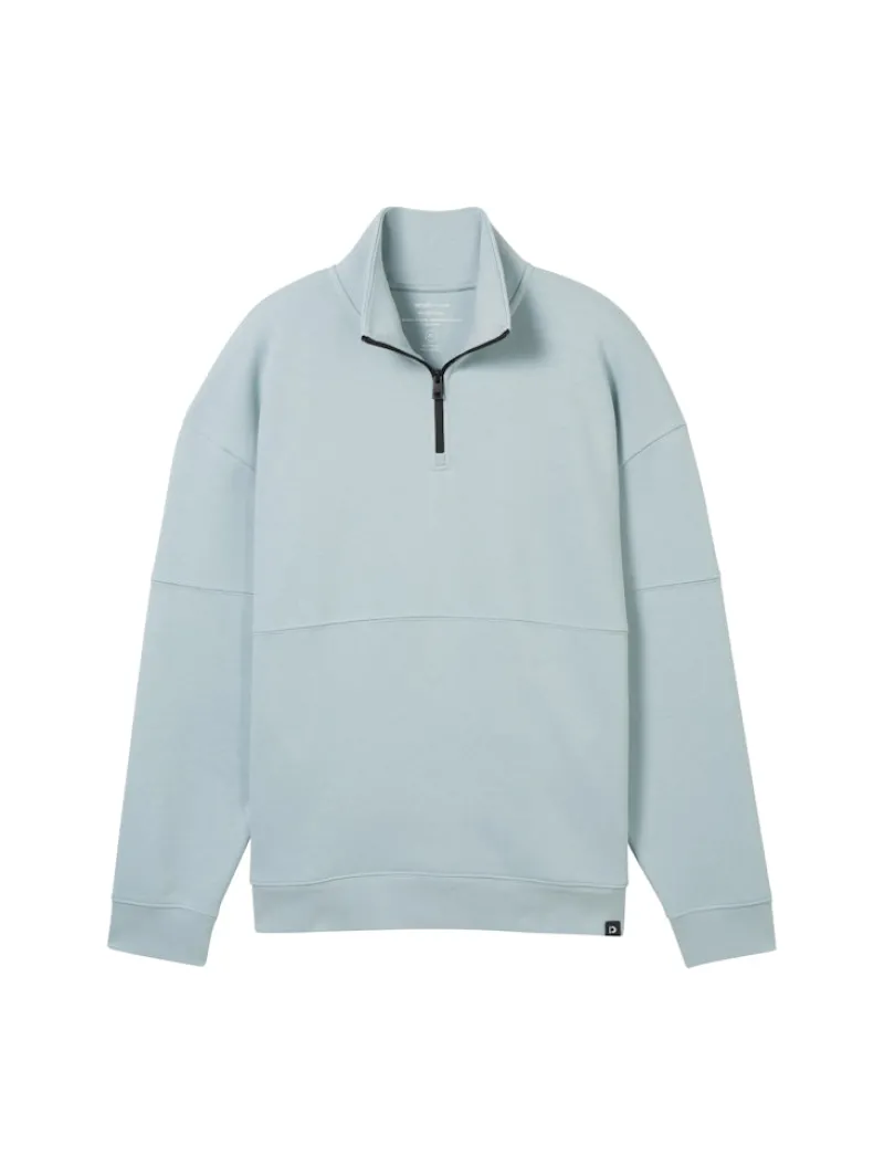 Tom Tailor Denim Pullover & Sweatshirts*Relaxed Troyer Sweatshirt light grey mint