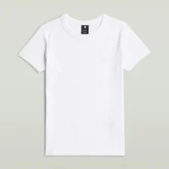 G-star Raw Shirts*Rib cap sleeve wmn white