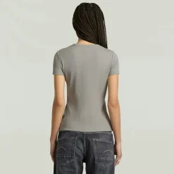 G-star Raw Shirts*Rib cap sleeve wmn wild dove