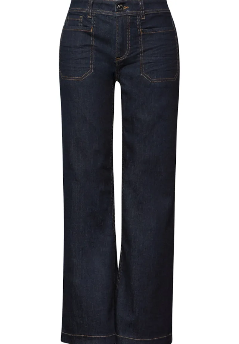 Street One Jeans*Rinsed Wide Leg Jeans rinsed wash