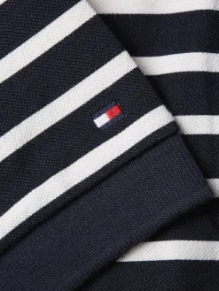 Tommy Hilfiger Kleider*RLX F&F STRIPE POLO DRS 1/2SLV breton stp desert sky- w white