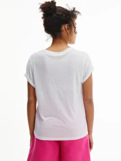 Tommy Hilfiger Shirts*RLX LINEN LYOCELL C-NK TOP SS white