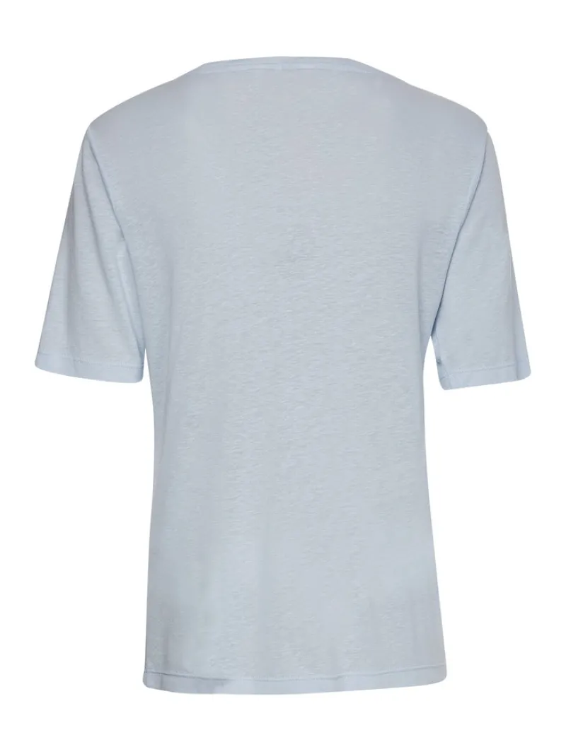 Tommy Hilfiger Shirts*RLX LINEN LYOCELL SCOOP-NK TOP breezy blue