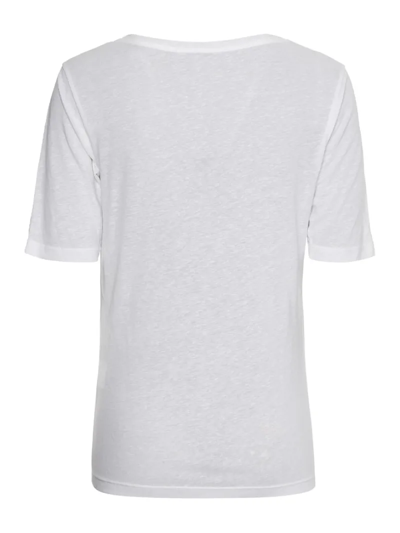 Tommy Hilfiger Shirts*RLX LINEN LYOCELL SCOOP-NK TOP white