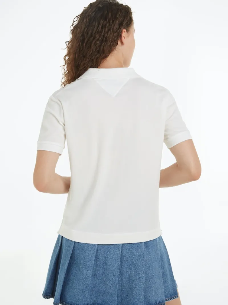 Tommy Hilfiger Shirts*RLX OPEN PLACKET LYOCELL POLO SS ecru