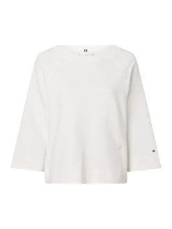 Tommy Hilfiger Pullover & Sweatshirts*RLX SLUB TERRY OPEN-NK SWTSHIRT ecru