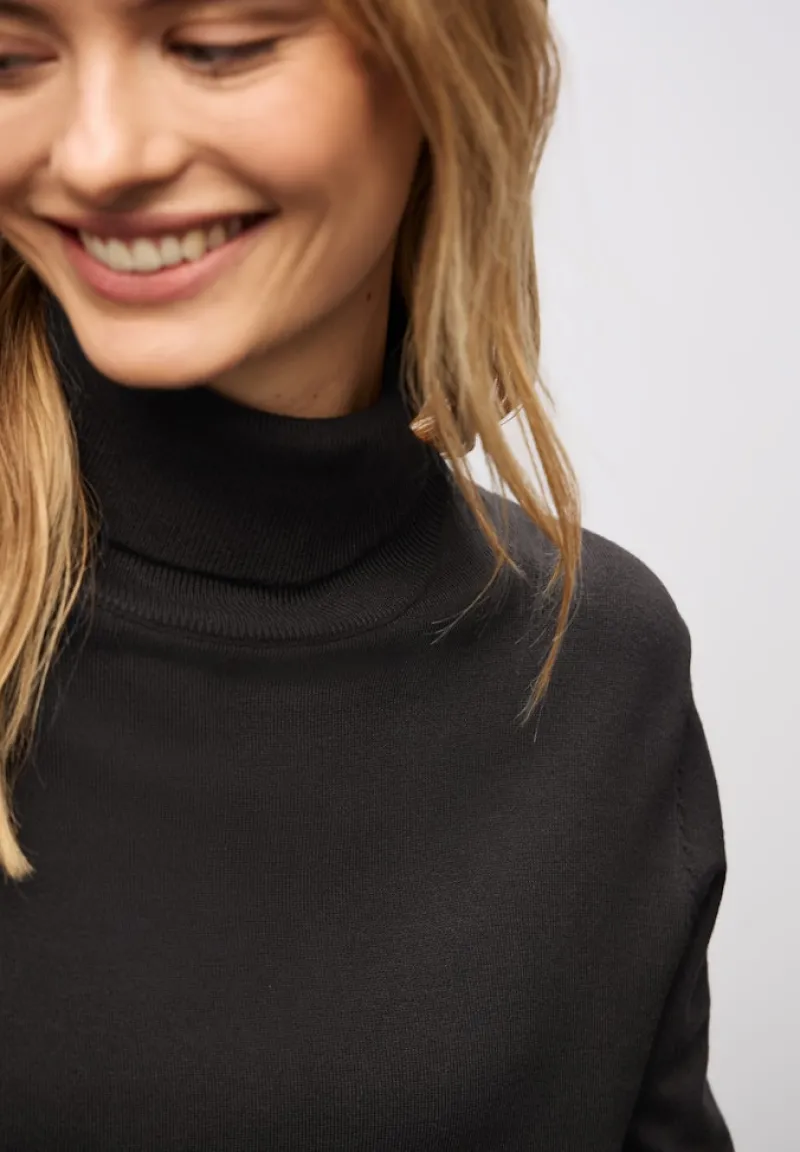 Street One Pullover & Sweatshirts*Rollkragenpullover darkest brown