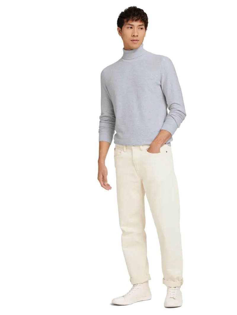 Tom Tailor Denim Pullover & Sweatshirts*Rollkragenpullover light stone grey melange
