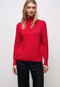 Street One Pullover & Sweatshirts*Rollkragenpullover Racing Red