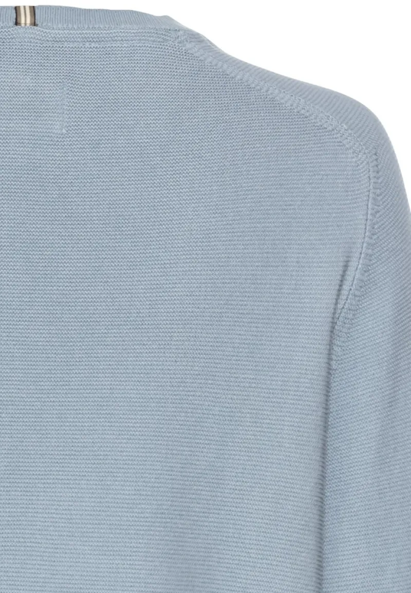 Camel Active Pullover & Sweatshirts*Rundhals Sweatshirt aus reiner Baumwolle soft blue