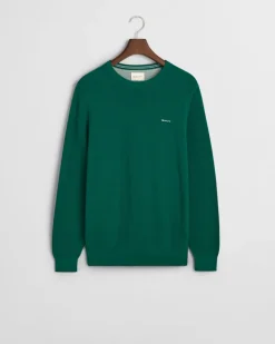 Gant Pullover & Sweatshirts|Big Boys*Rundhalspullover aus Baumwoll-Piqué deep forest green