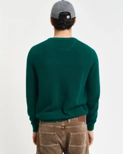 Gant Pullover & Sweatshirts|Big Boys*Rundhalspullover aus Baumwoll-Piqué deep forest green