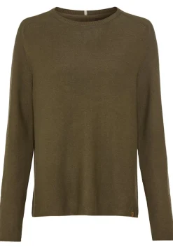 Camel Active Pullover & Sweatshirts*Rundhalspullover aus Feinstrick dark khaki