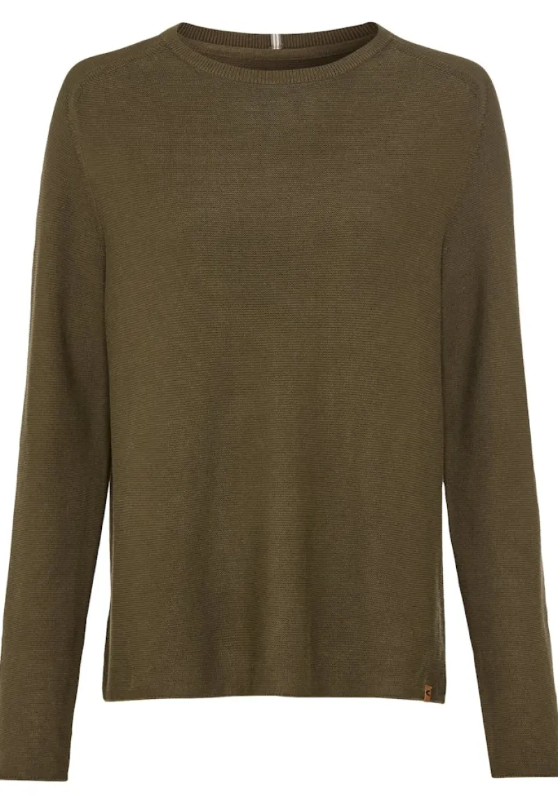 Camel Active Pullover & Sweatshirts*Rundhalspullover aus Feinstrick dark khaki