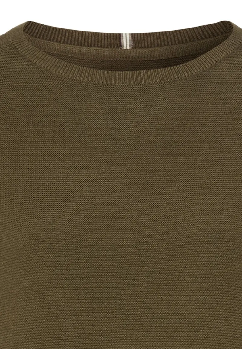 Camel Active Pullover & Sweatshirts*Rundhalspullover aus Feinstrick dark khaki