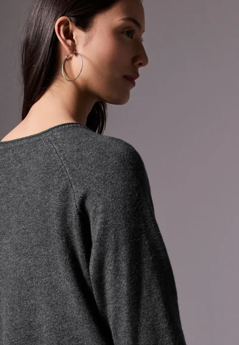 STREET ONE STUDIO Pullover & Sweatshirts*Rundhals-Pullover gravel grey mel.