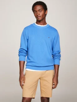 Tommy Hilfiger Pullover & Sweatshirts|Big Boys*Rundhalspullover mit Strukturstrick blue1