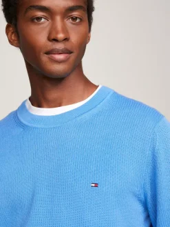 Tommy Hilfiger Pullover & Sweatshirts|Big Boys*Rundhalspullover mit Strukturstrick blue1