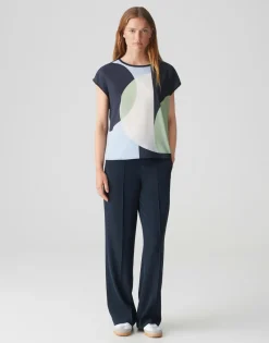 Opus Shirts*Saloma print coal blue