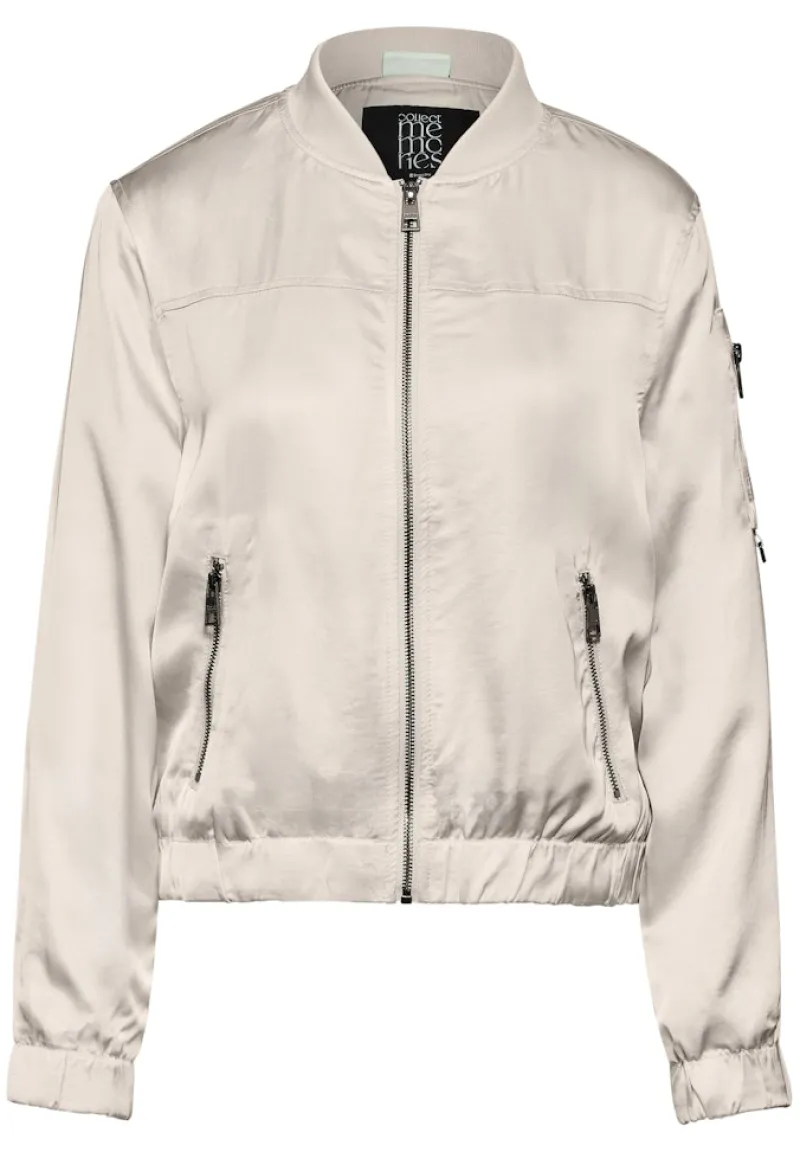Street One Jacken*Satin-Blouson smooth sand beige