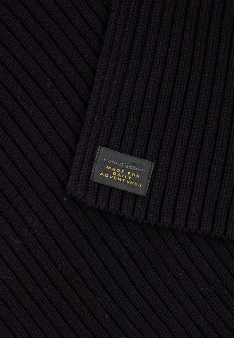 Camel Active Accessoires*Schal aus Baumwoll-Mix Asphalt