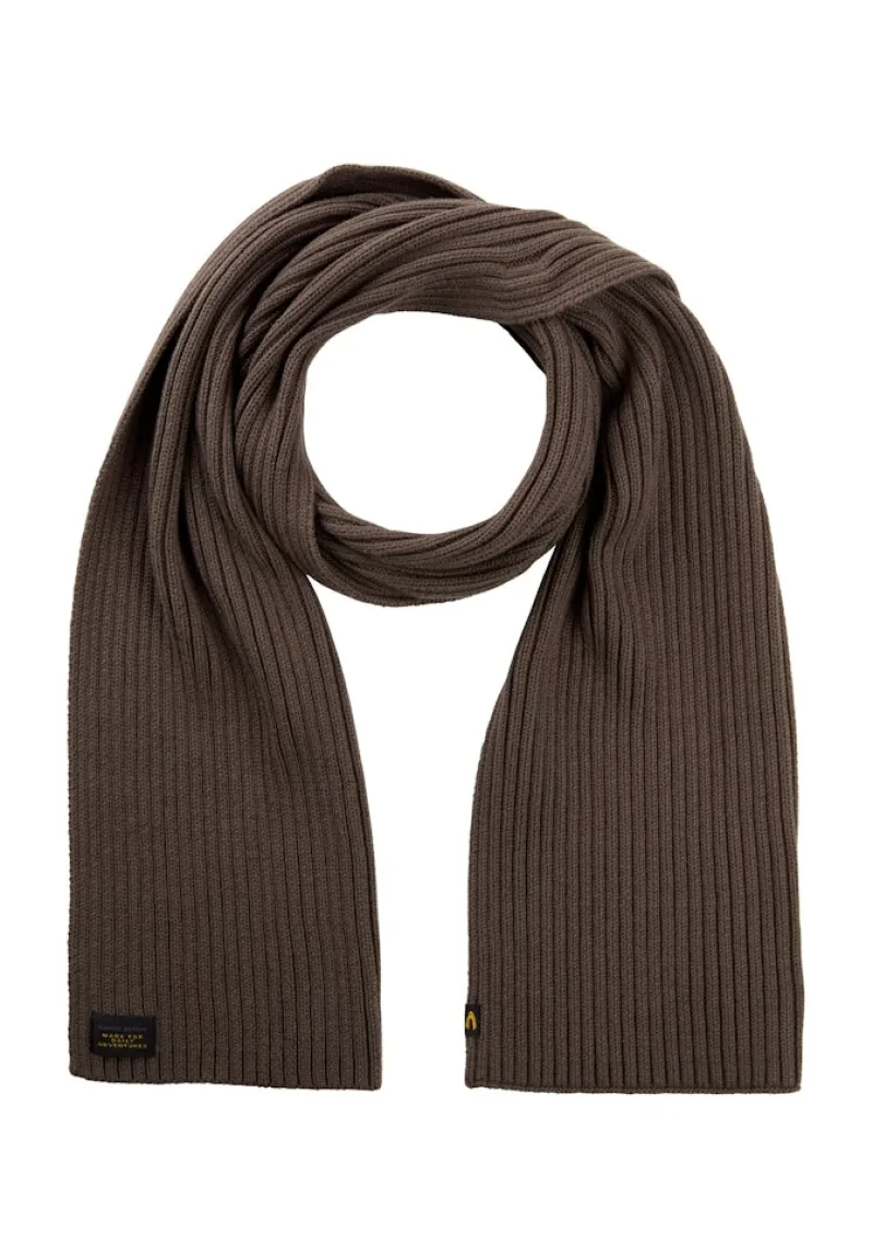 Camel Active Accessoires*Schal aus Baumwoll-Mix dark brown