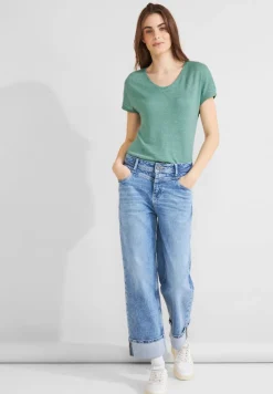 Street One Shirts*Schimmer T-Shirt cloudy aqua