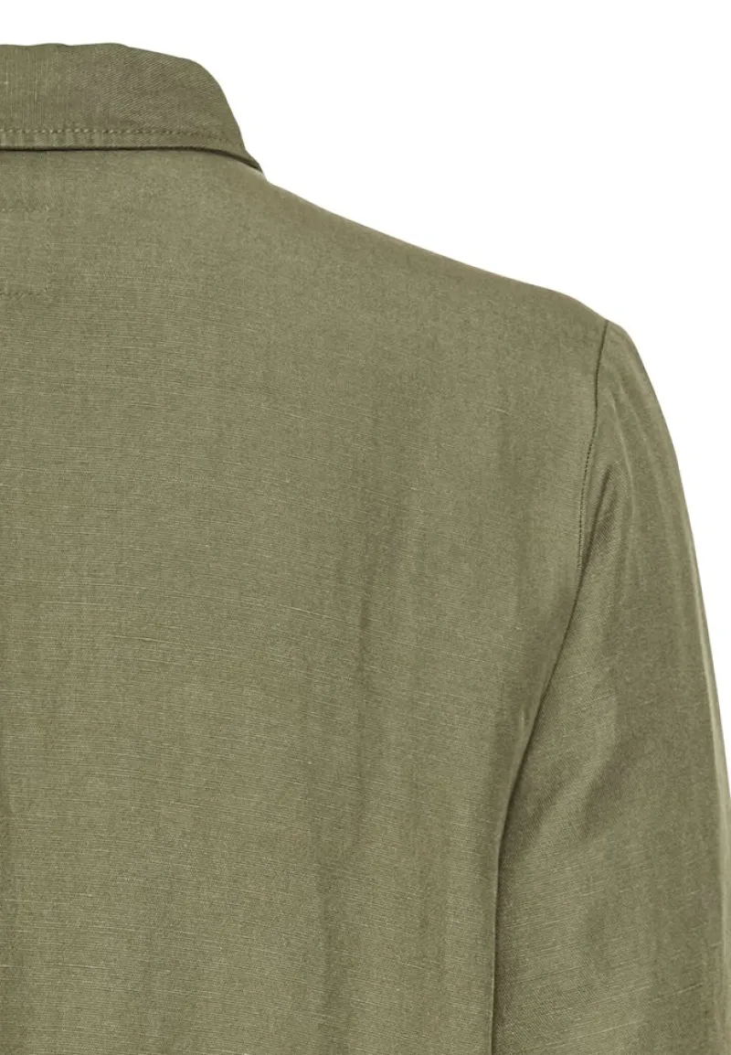 Camel Active Kleider*Schlupfkleid mit Hemdkragen olive