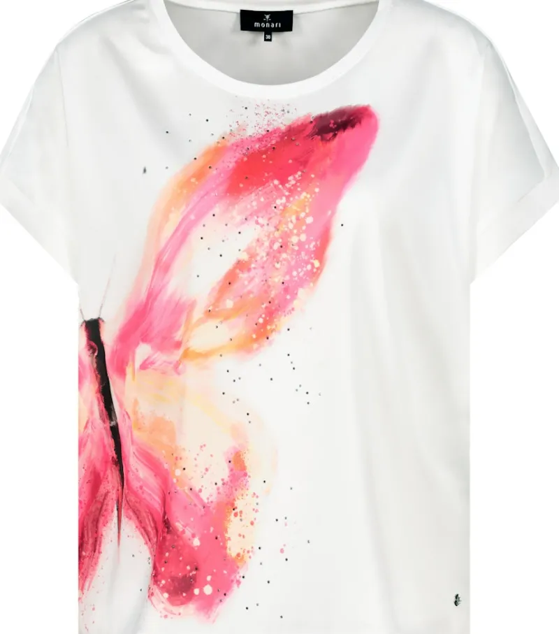 Monari Shirts*Schmetterling Blusenshirt off-white