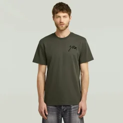 G-star Raw Shirts*Script r t Asfalt