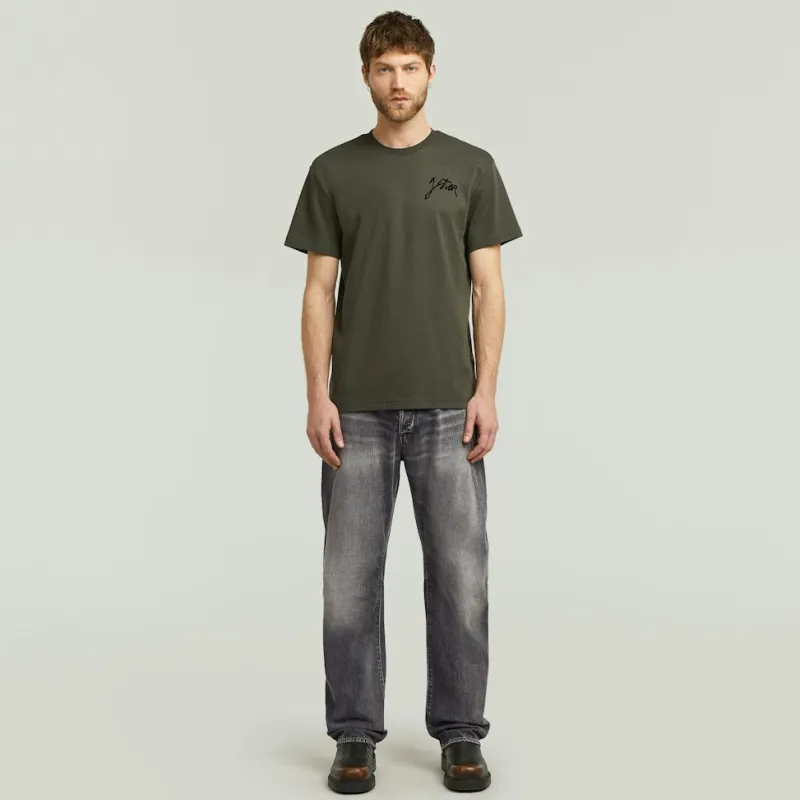 G-star Raw Shirts*Script r t Asfalt