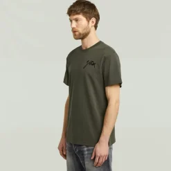 G-star Raw Shirts*Script r t Asfalt