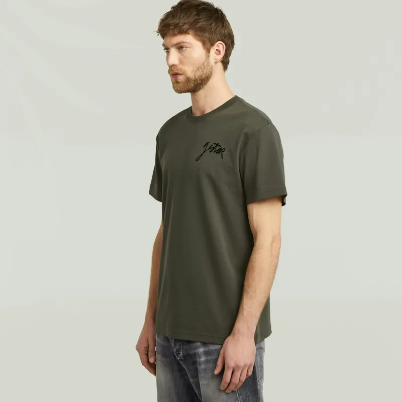 G-star Raw Shirts*Script r t Asfalt