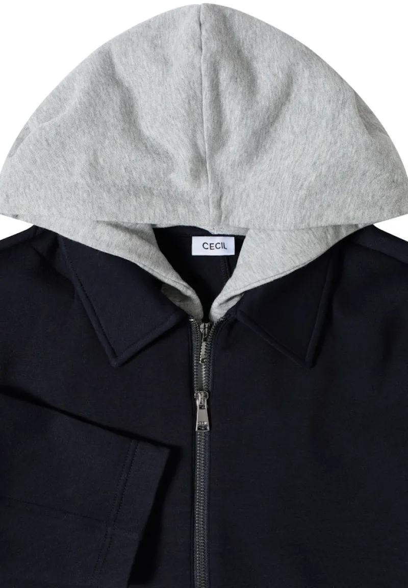 Cecil Jacken*Scuba Jacke mit Sweat-Inlay urban dark blue