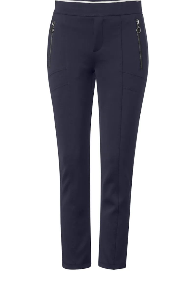 Street One Hosen*Scuba Loose Fit Hose deep blue