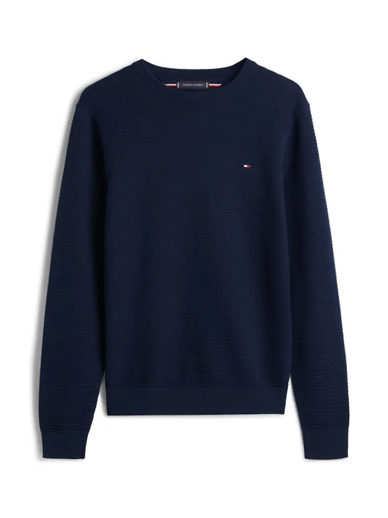 Tommy Hilfiger Pullover & Sweatshirts*SEASONAL STRUCTURE CNECK dark night navy