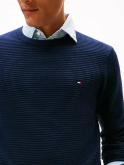 Tommy Hilfiger Pullover & Sweatshirts*SEASONAL STRUCTURE CNECK dark night navy