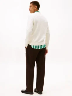 Tommy Hilfiger Pullover & Sweatshirts*SEASONAL STRUCTURE CNECK ivory petal