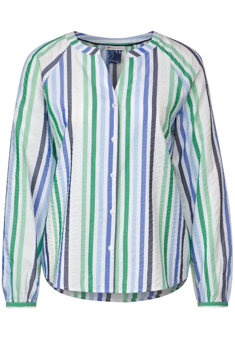 Street One Blusen*Seersucker Bluse fresh spring green