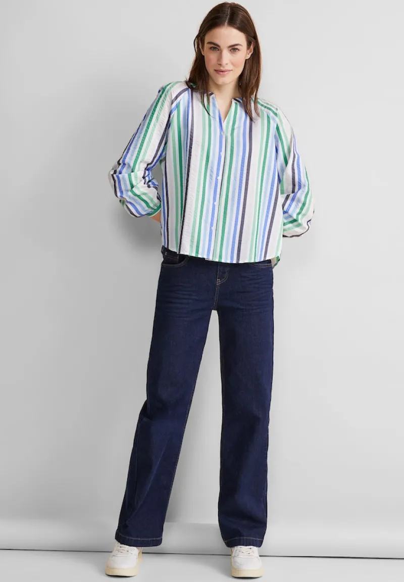 Street One Blusen*Seersucker Bluse fresh spring green