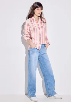 Cecil Blusen*Seersucker Bluse pink sorbet