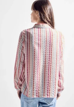 Cecil Blusen*Seersucker Bluse pink sorbet
