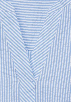 Cecil Blusen*Seersucker Bluse soda blouse blue