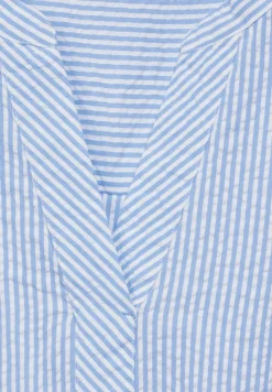 Cecil Blusen*Seersucker Bluse soda blouse blue