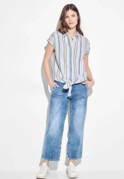 Cecil Blusen*Seersucker Bluse vanilla white