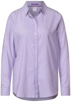 Street One Blusen*Seersucker Longbluse lupine lilac
