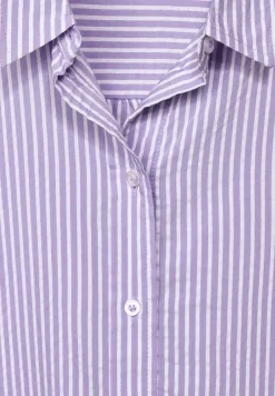 Street One Blusen*Seersucker Longbluse lupine lilac