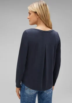 Street One Shirts*Seiden Look Shirt deep blue