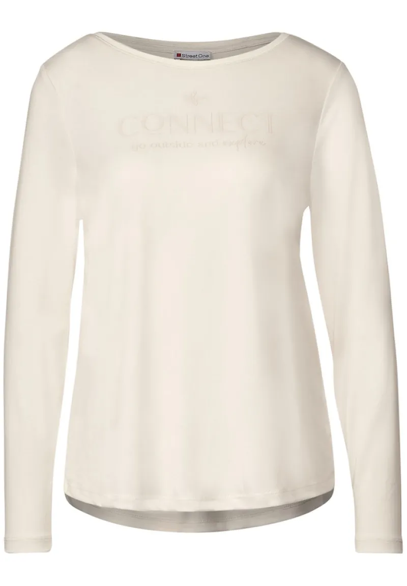 Street One Shirts*Seiden Look Shirt lucid white